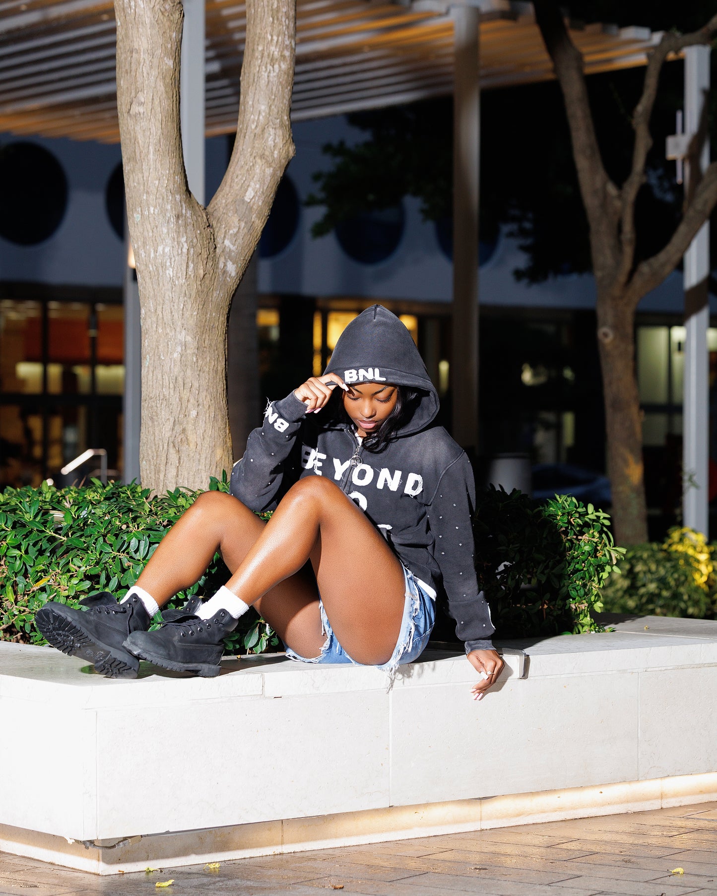 "MIDNIGHT SHADOW" LIMITLESS ZIP UP HOODIE