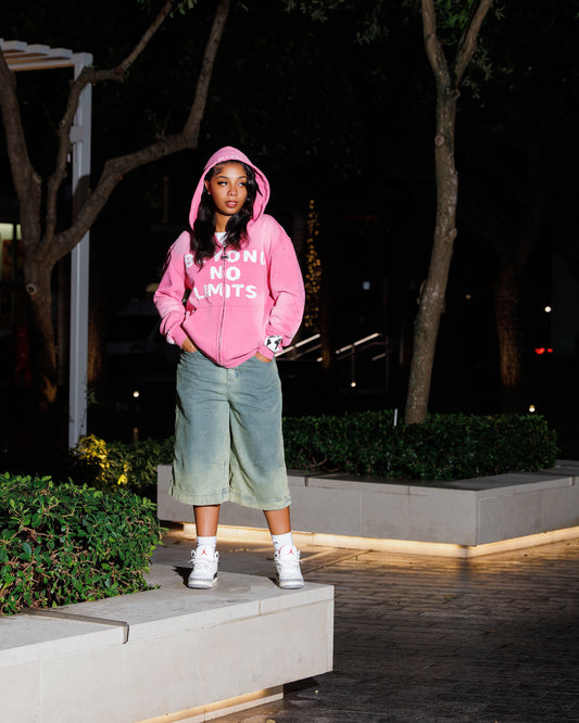 "PINK HORIZON' LIMITLESS ZIP UP HOODIE