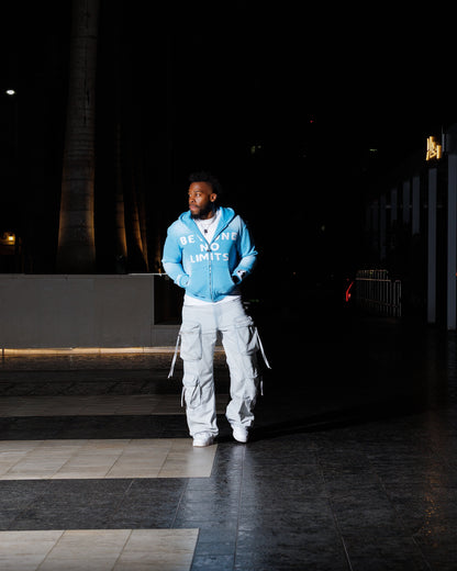 "SKYBOUND BLUE" LIMITLESS ZIP UP HOODIE